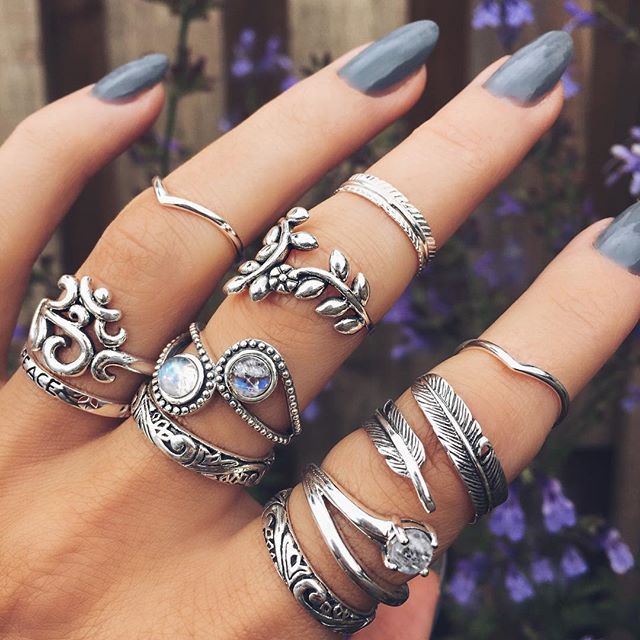 rings on all fingers