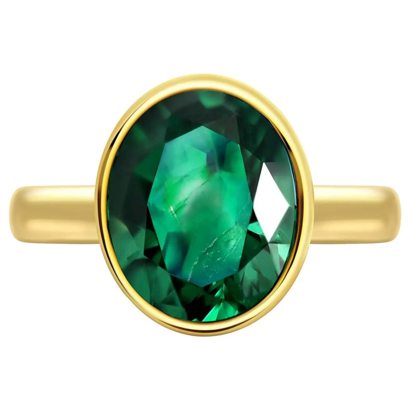 25 Ratti 5.62 Carat A+ Quality Emerald Panna Gemstone Ring For Women's and  Men's